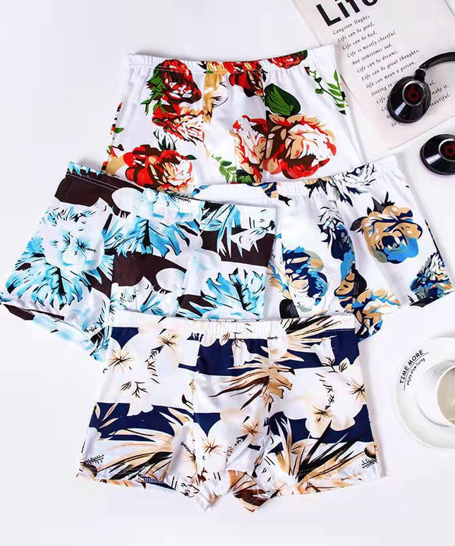 Bokserki męskie we wzory 4 sztuki