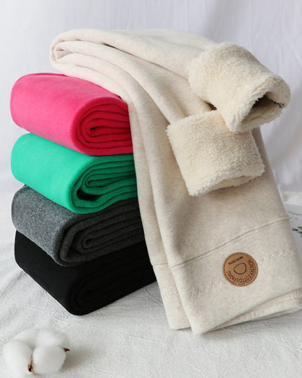 Damskie spodnie zimowe legginsy ocieplane