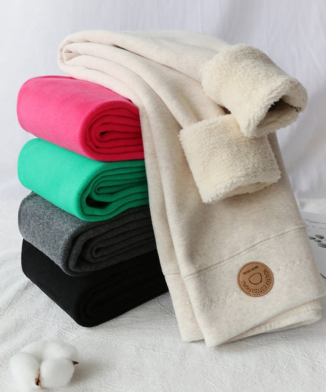 Damskie spodnie zimowe legginsy ocieplane