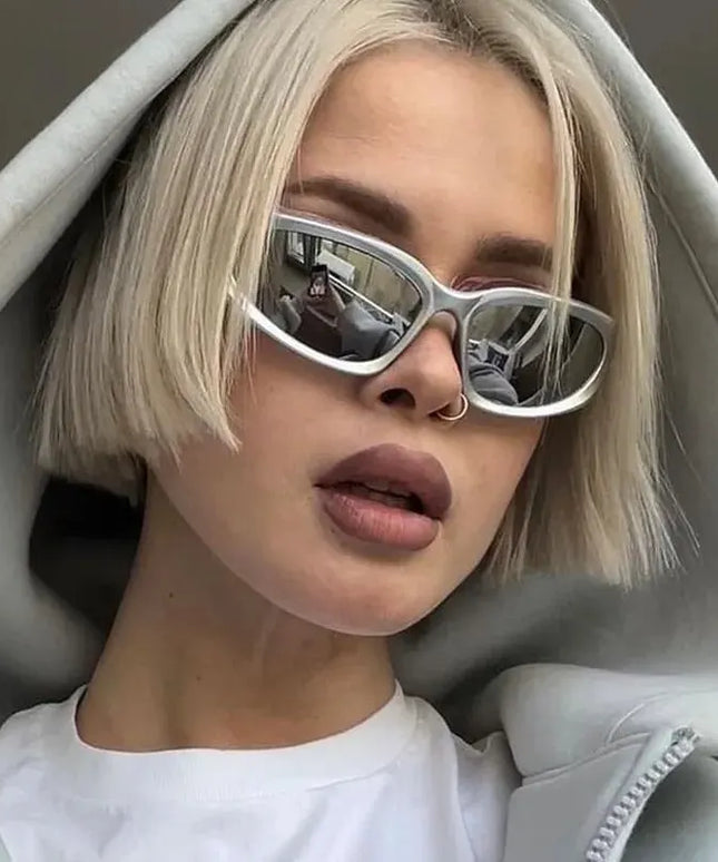 Damskie okulary przeciwsłoneczne w punkowym stylu