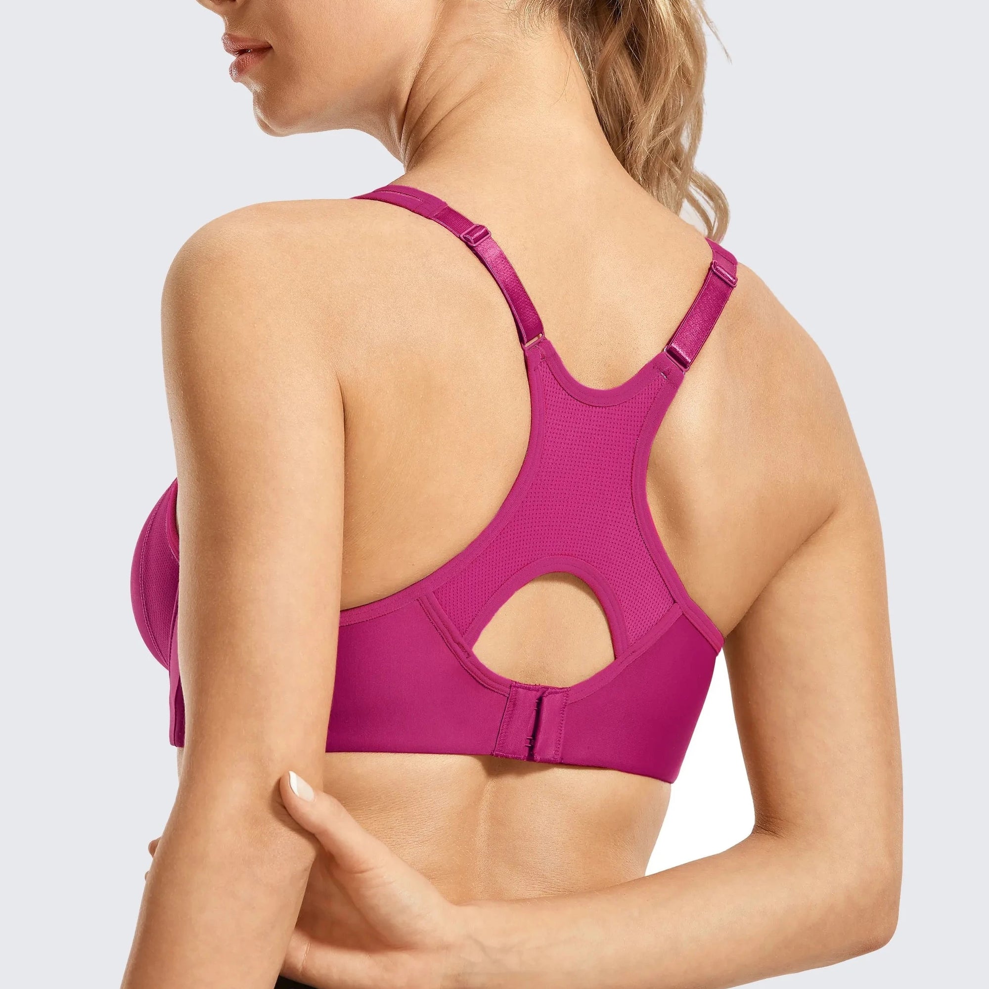 Sportowy biustonosz damski usztywniany - plus size