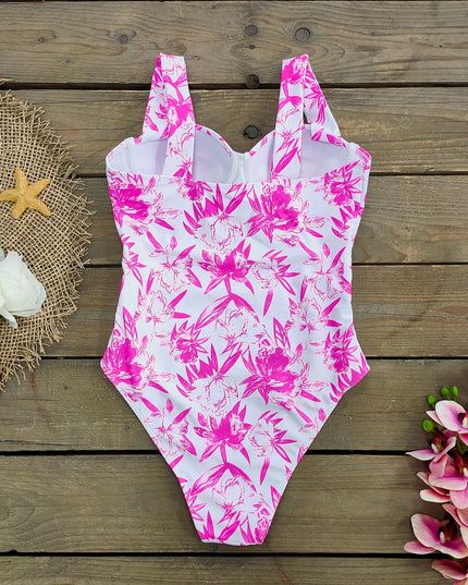 Jednoczęściowy strój kąpielowy w stylu gorsetu