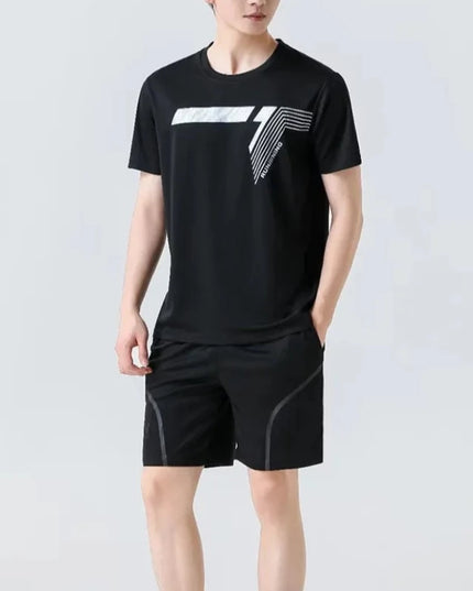 Sportowy komplet męski - koszulka i spodenki