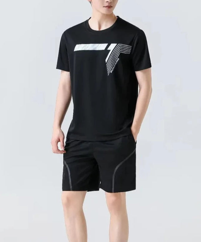 Sportowy komplet męski - koszulka i spodenki