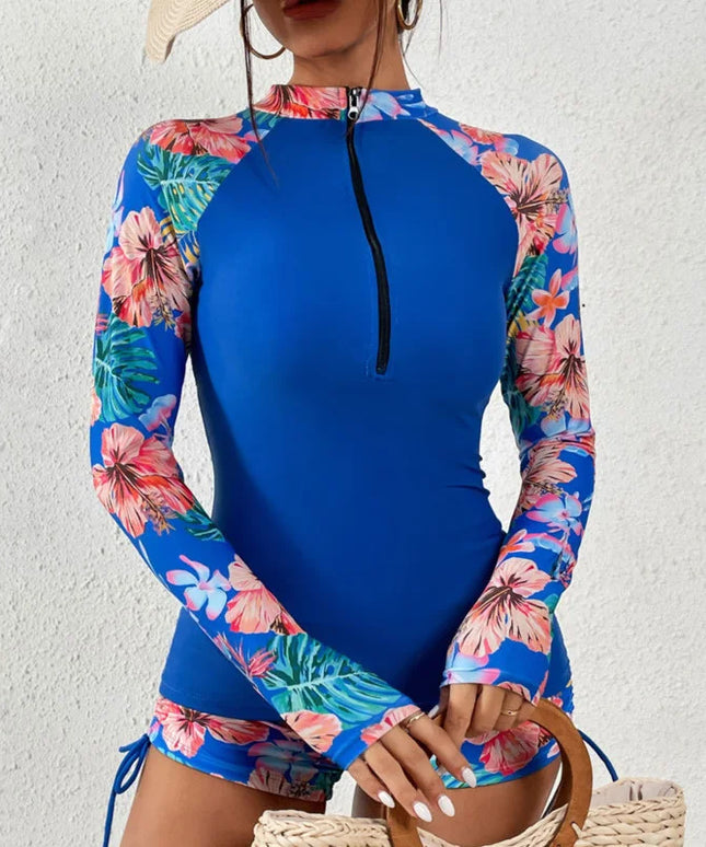 Dwuczęściowy strój kąpielowy tankini z regulowanymi spodenkami