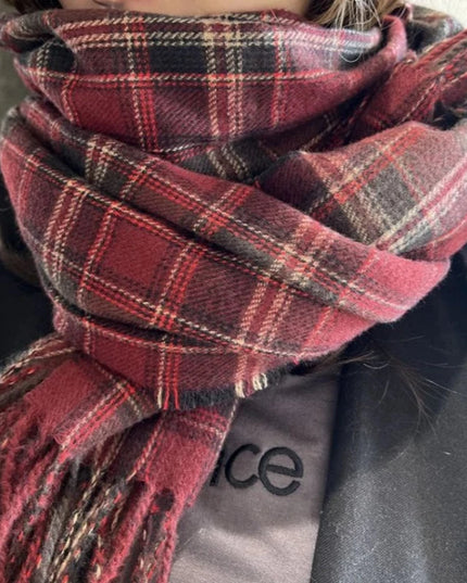 Szalik damski w kratę