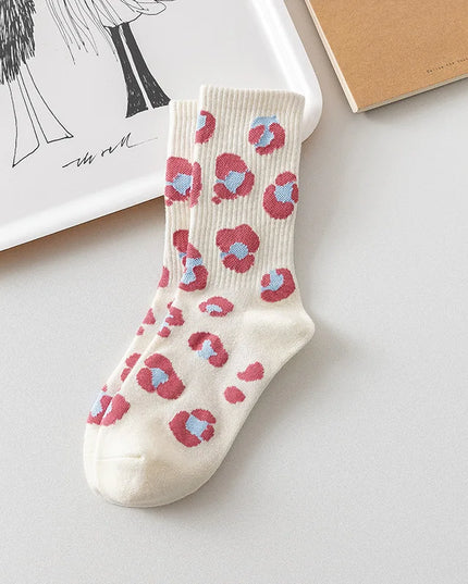 Damskie skarpetki za kostkę w kolorowe wzory