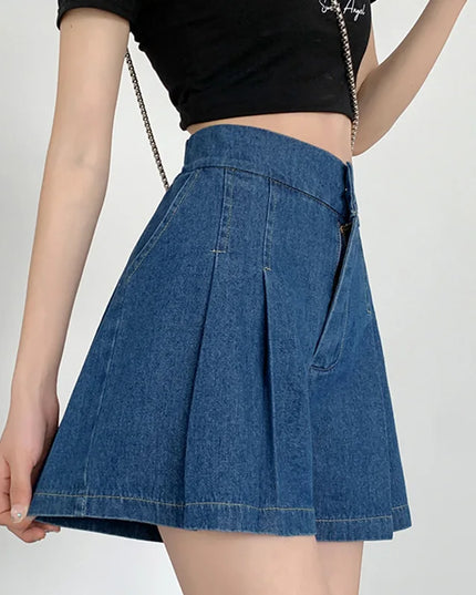 Damskie szorty z plisowanymi nogawkami