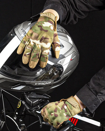 Rękawice taktyczne full-finger z ekranem dotykowym – unisex, antypoślizgowe