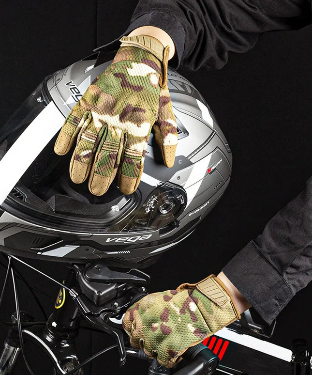 Rękawice taktyczne full-finger z ekranem dotykowym – unisex, antypoślizgowe