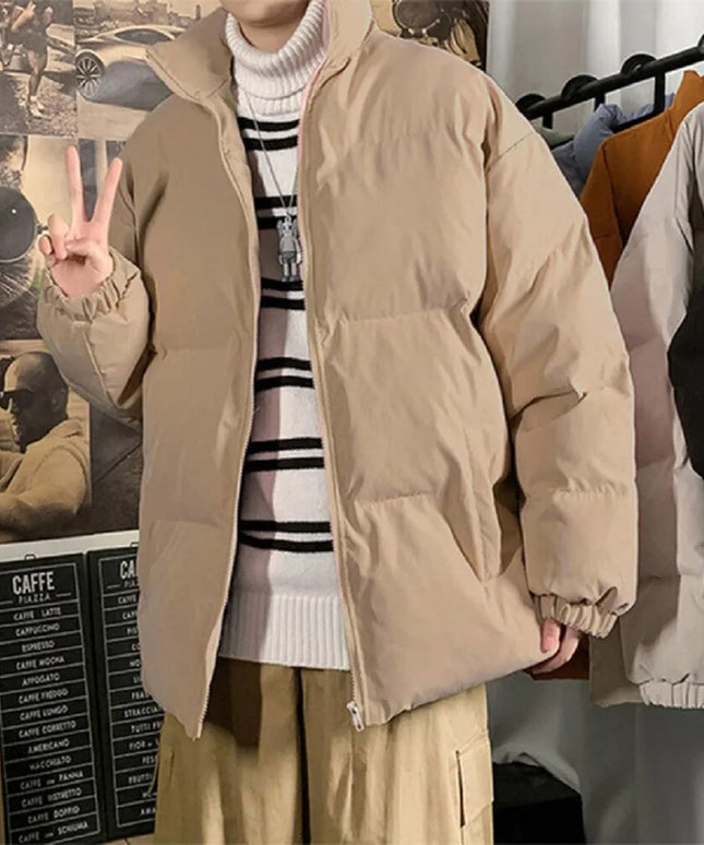 Męska zimowa ciepła kurtka puchowa