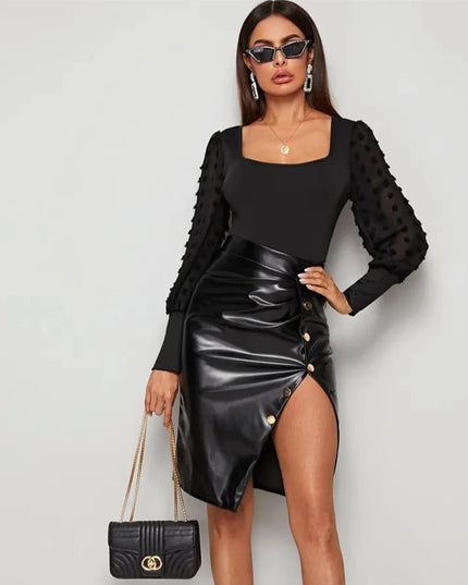 Body damskie z bufiastymi rękawami