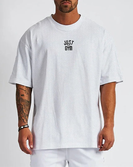 Sportowa koszulka męska oversize z krótkim rękawem