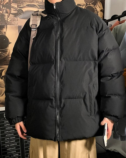 Męska zimowa ciepła kurtka puchowa