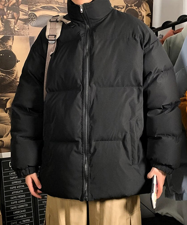 Męska zimowa ciepła kurtka puchowa