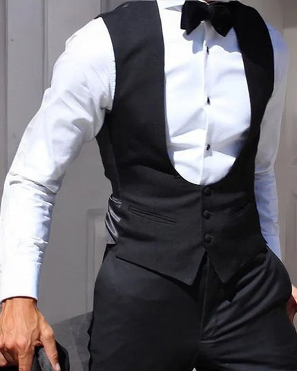 Kamizelka męska elegancka garniturowa