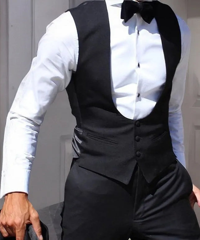 Kamizelka męska elegancka garniturowa