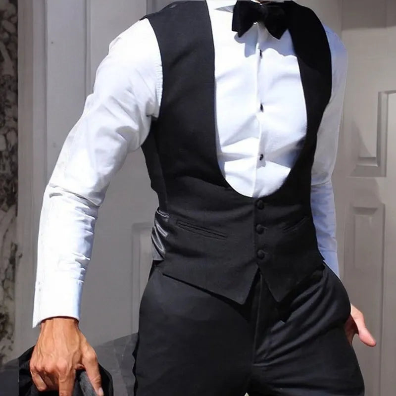 Kamizelka męska elegancka garniturowa