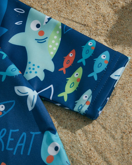 Kostium kąpielowy jednoczęściowy dla niemowląt z długim rękawem i suwakiem