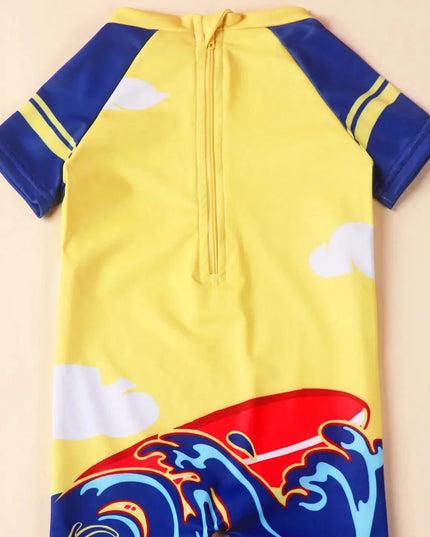 Kostium kąpielowy jednoczęściowy dla chłopca z rekinem