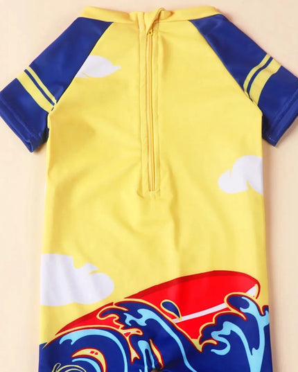 Kostium kąpielowy jednoczęściowy dla niemowląt z rekinem