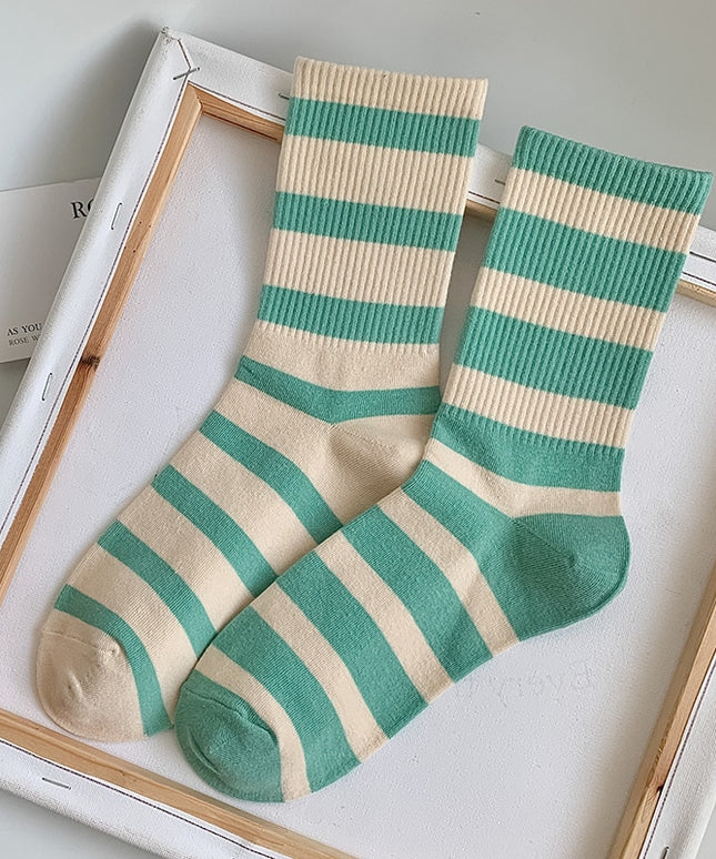 Skarpetki męskie w paski za kostkę