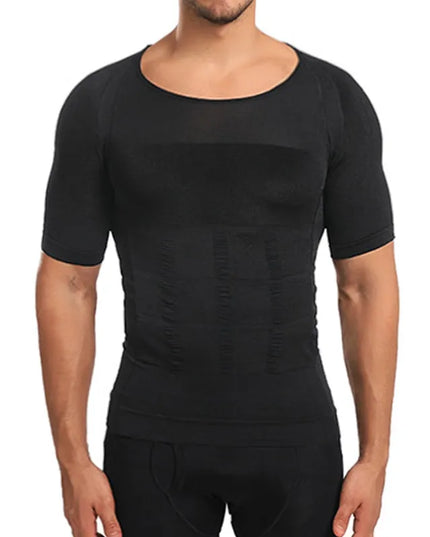 Sportowa koszulka męska kompresująca i modelująca sylwetkę