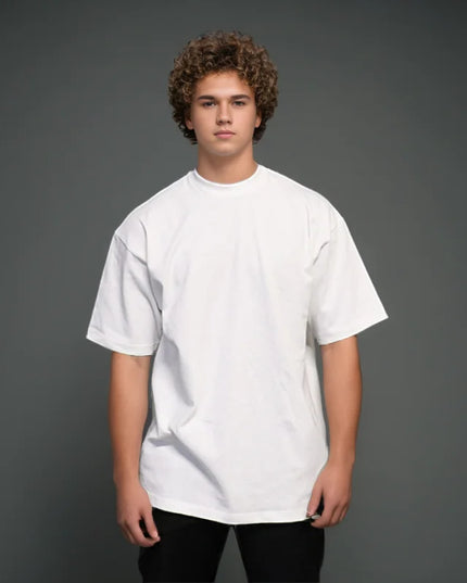 Męski T-shirt bawełniany z okrągłym dekoltem