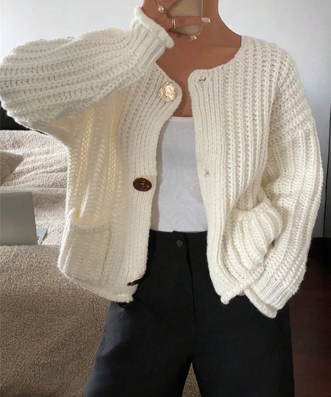 Damski sweter rozpinany na zamek – elegancki slim fit