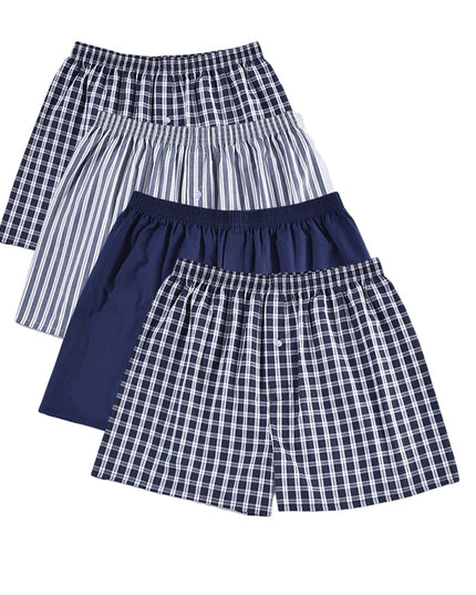 Bokserki luźne męskie szerokie do spania 4 sztuki