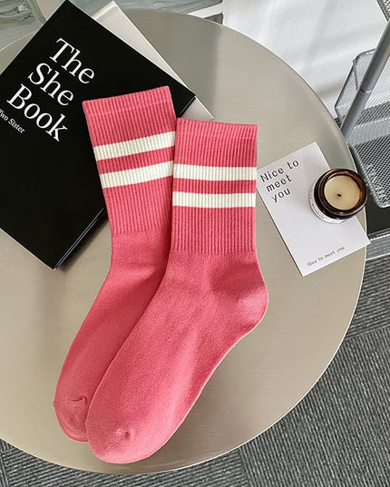 Skarpetki męskie w paski za kostkę