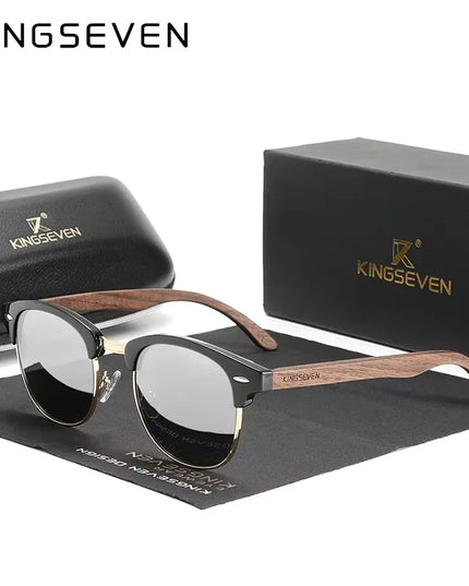Okulary polaryzacyjne premium z drewna orzechowego | Klenti