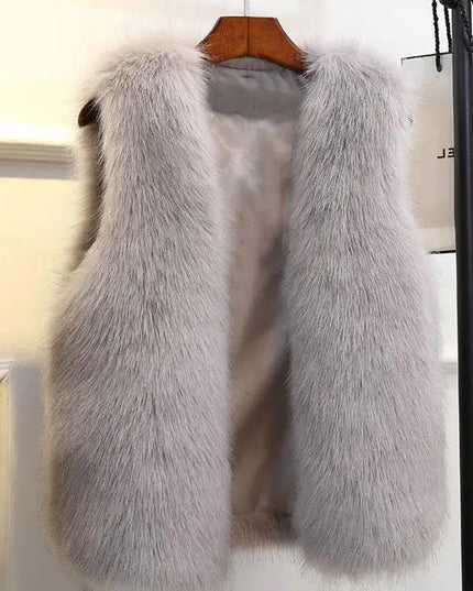 Kamizelka damska w formie futra