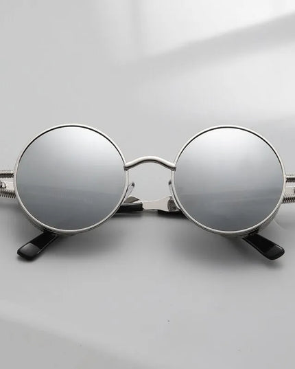 Męskie okulary przeciwsłoneczne okrągłe