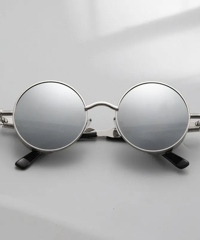 Męskie okulary przeciwsłoneczne okrągłe