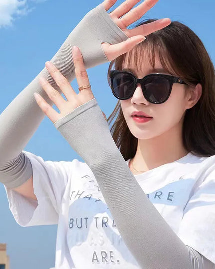 Rękawiczki damskie długie bez palców