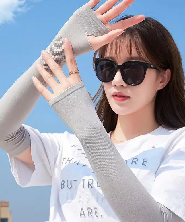 Rękawiczki damskie długie bez palców