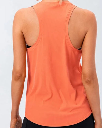 Sportowa koszulka damska luźna na ramiączka