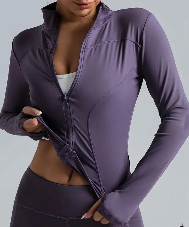 Damska sportowa bluza zapinana na zamek – modna i elastyczna