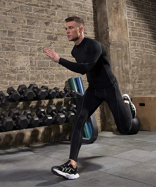 Sportowa koszulka męska o dopasowanym kroju z długim rękawem