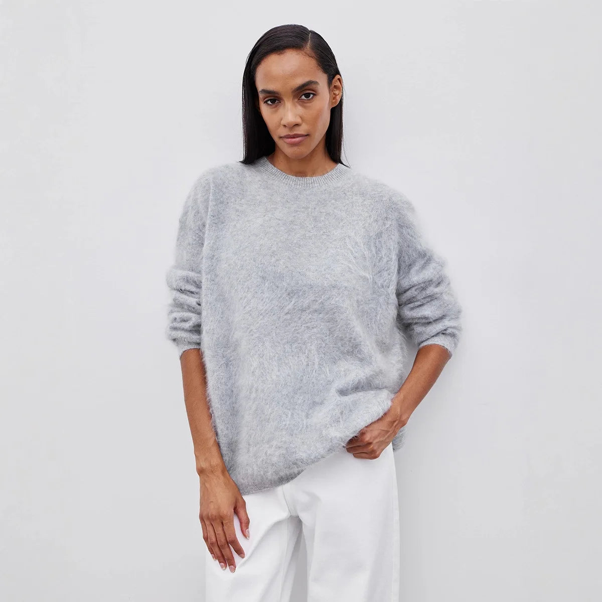 Damski klasyczny sweter oversize
