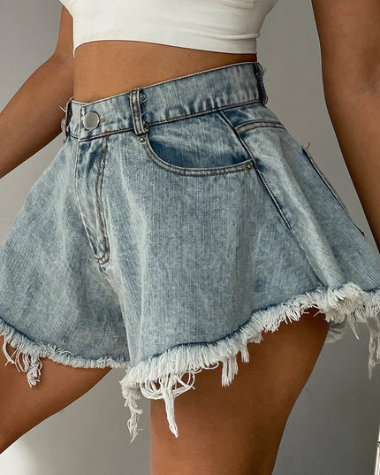 Damskie szorty luźne z dopasowaną talią