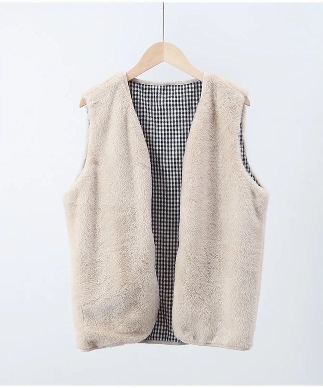 Kamizelka damska pluszowa