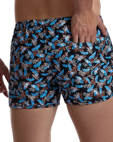 Męskie szorty kąpielowe krótkie z gumką i sznurkiem