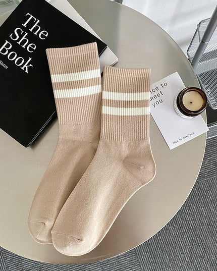 Skarpetki męskie w paski za kostkę