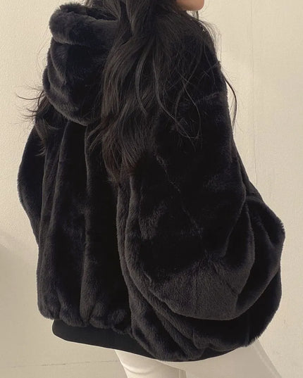 Damska dwustronna kurtka zimowa oversize