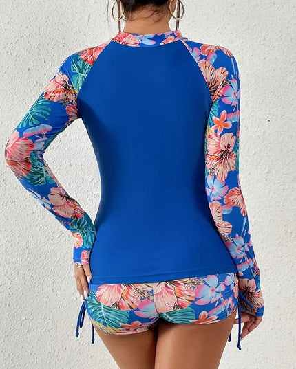 Dwuczęściowy strój kąpielowy tankini z regulowanymi spodenkami