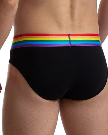 Slipy męskie z motywem tęczy