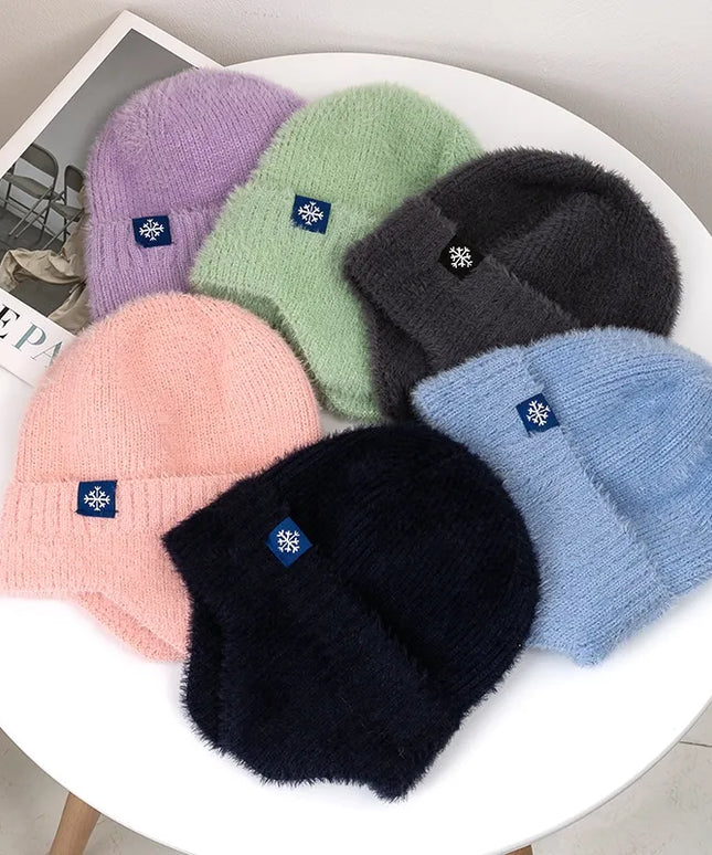 Czapka damska z wyściółką na uszy