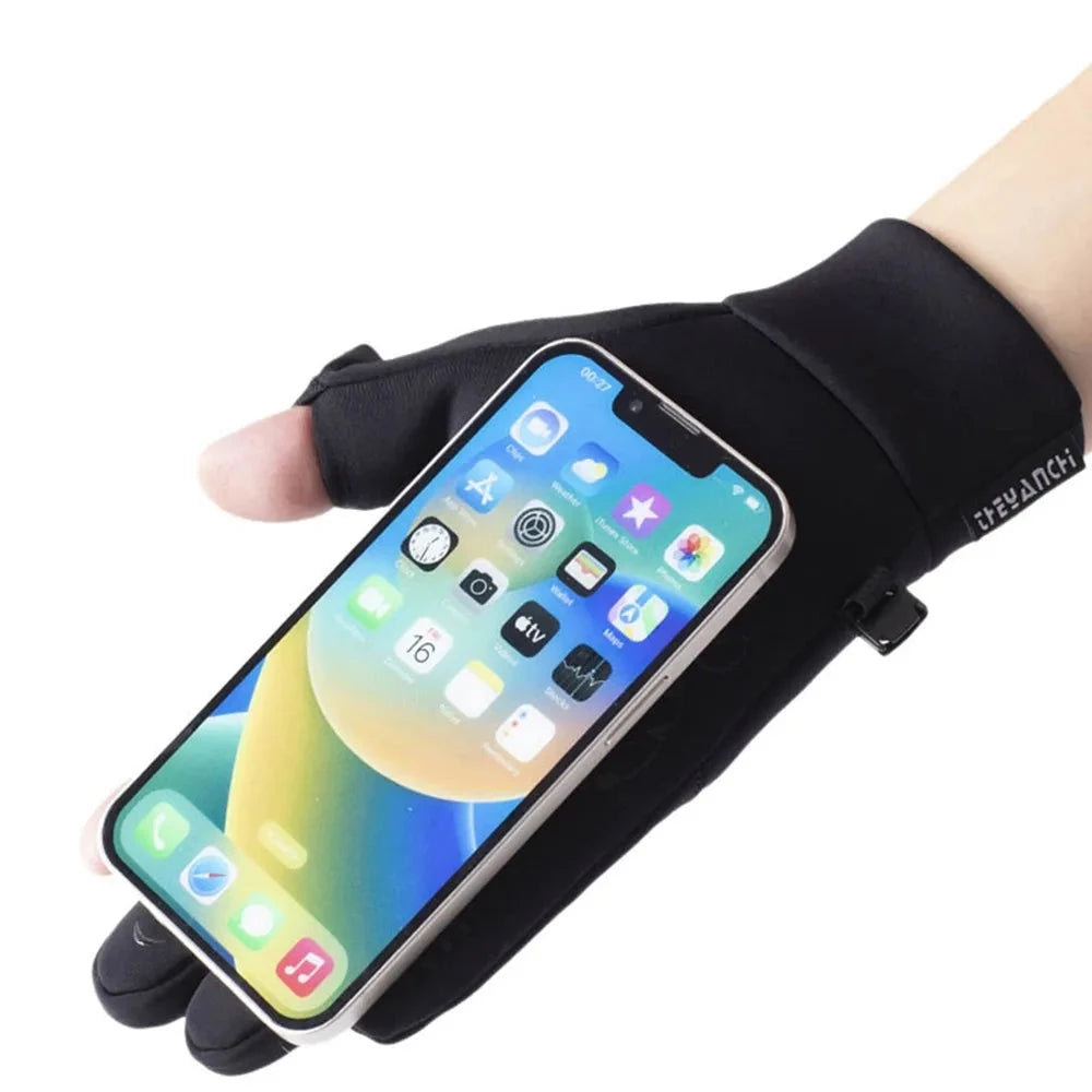 Rękawiczki męskie dotykowe z kieszonką